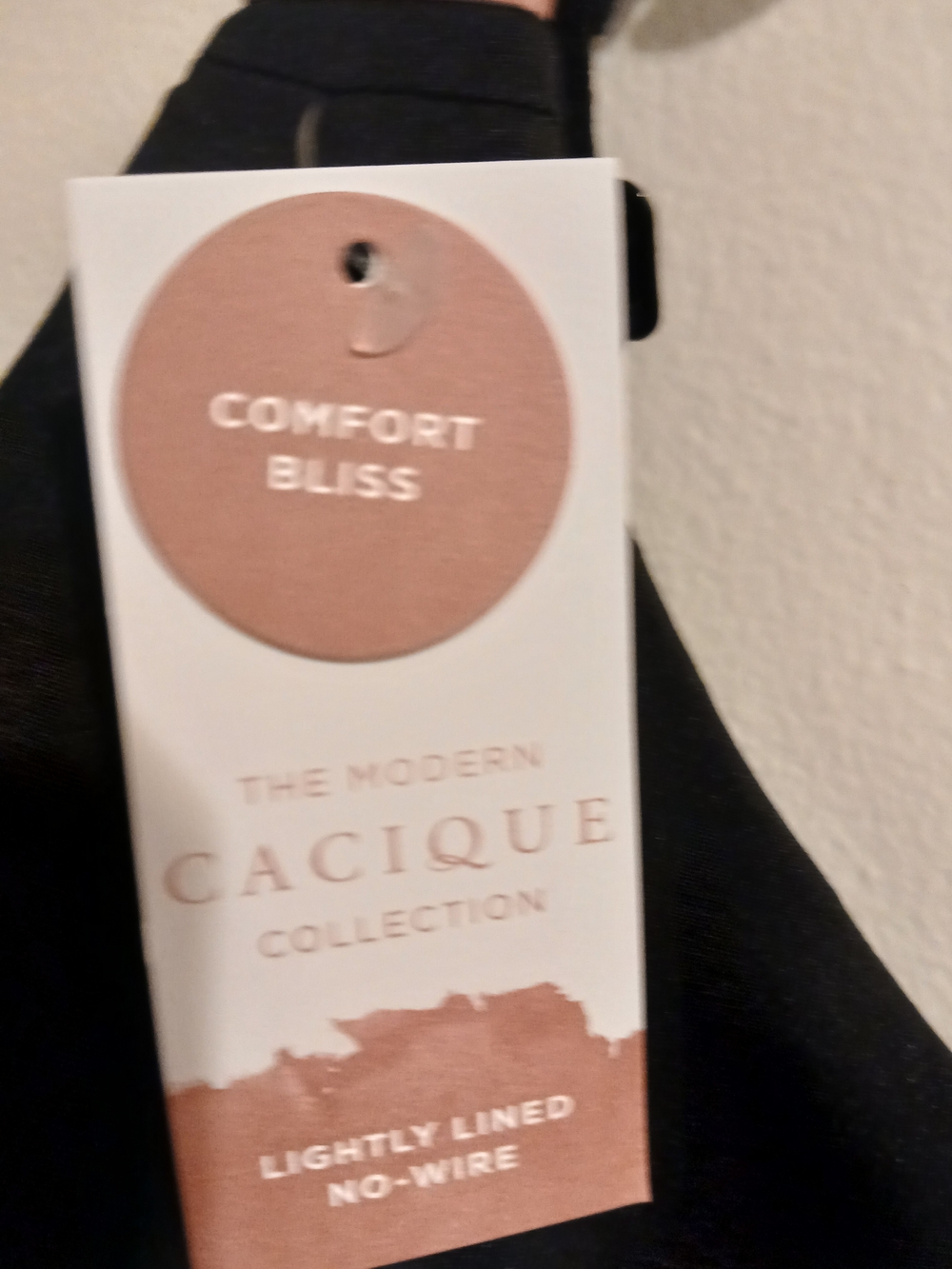 Cacique Black Full-Coverage Seamless Bra - Picture 3 of 3
